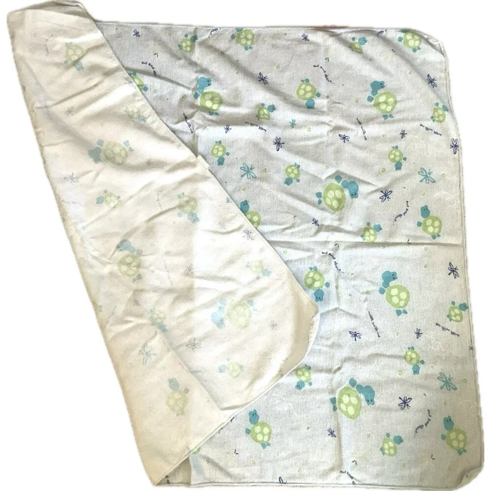 Lot 4 Vtg Baby Lovie Cuddle Blanket Carter White Copper Burp Cloth Gerber Onesie